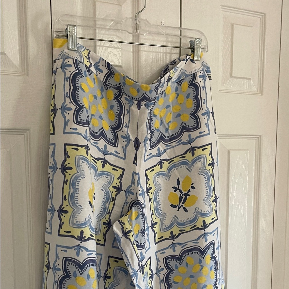 LOFT Floral Patterned Wide-Leg Pants - Picture 4 of 7